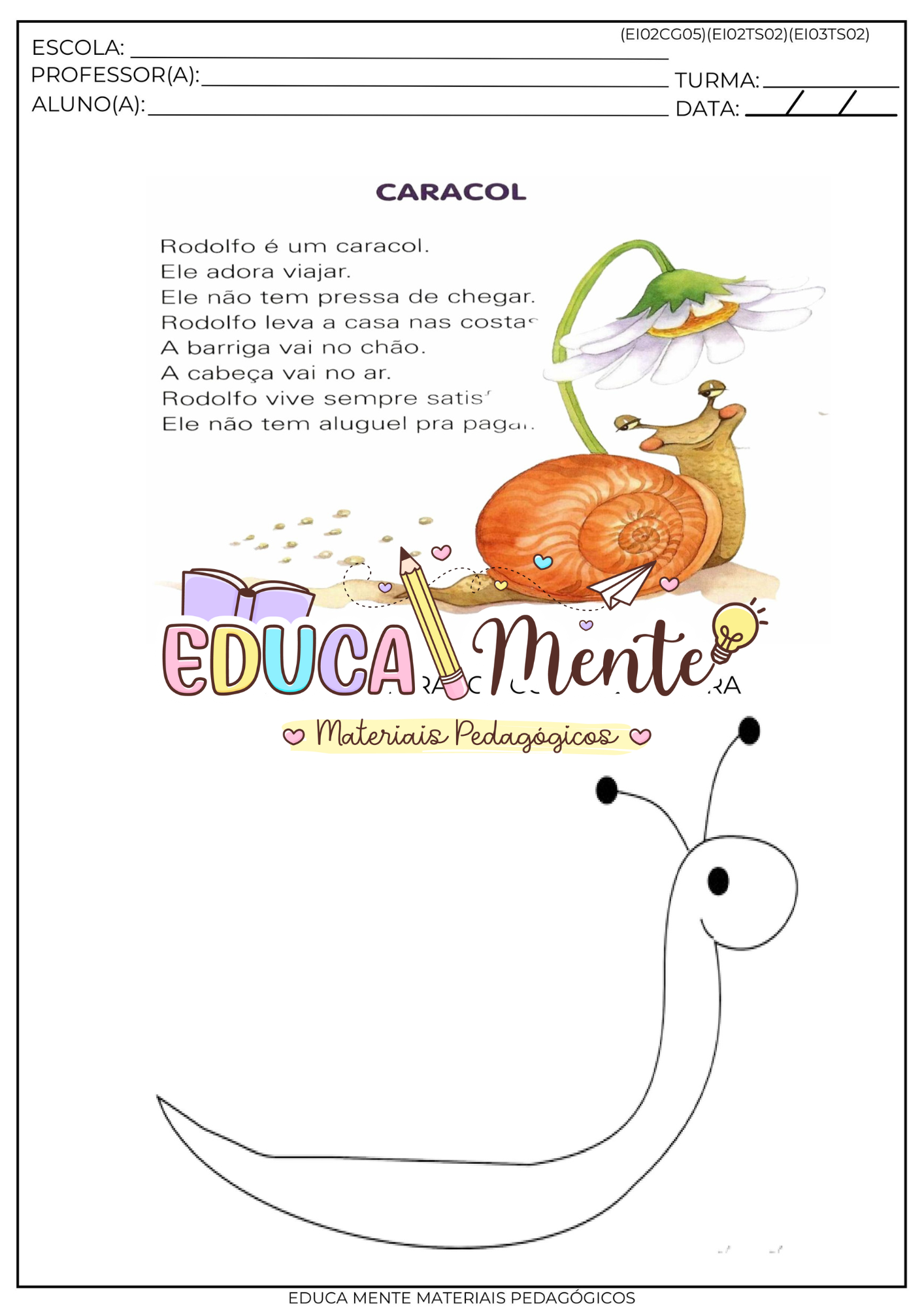 ⭐️APOSTILA RECREATIVA MATERNAL E PRÉ ESCOLA✨ COM CÓDIGOS DA BNCC⭐️ - Imagem 5
