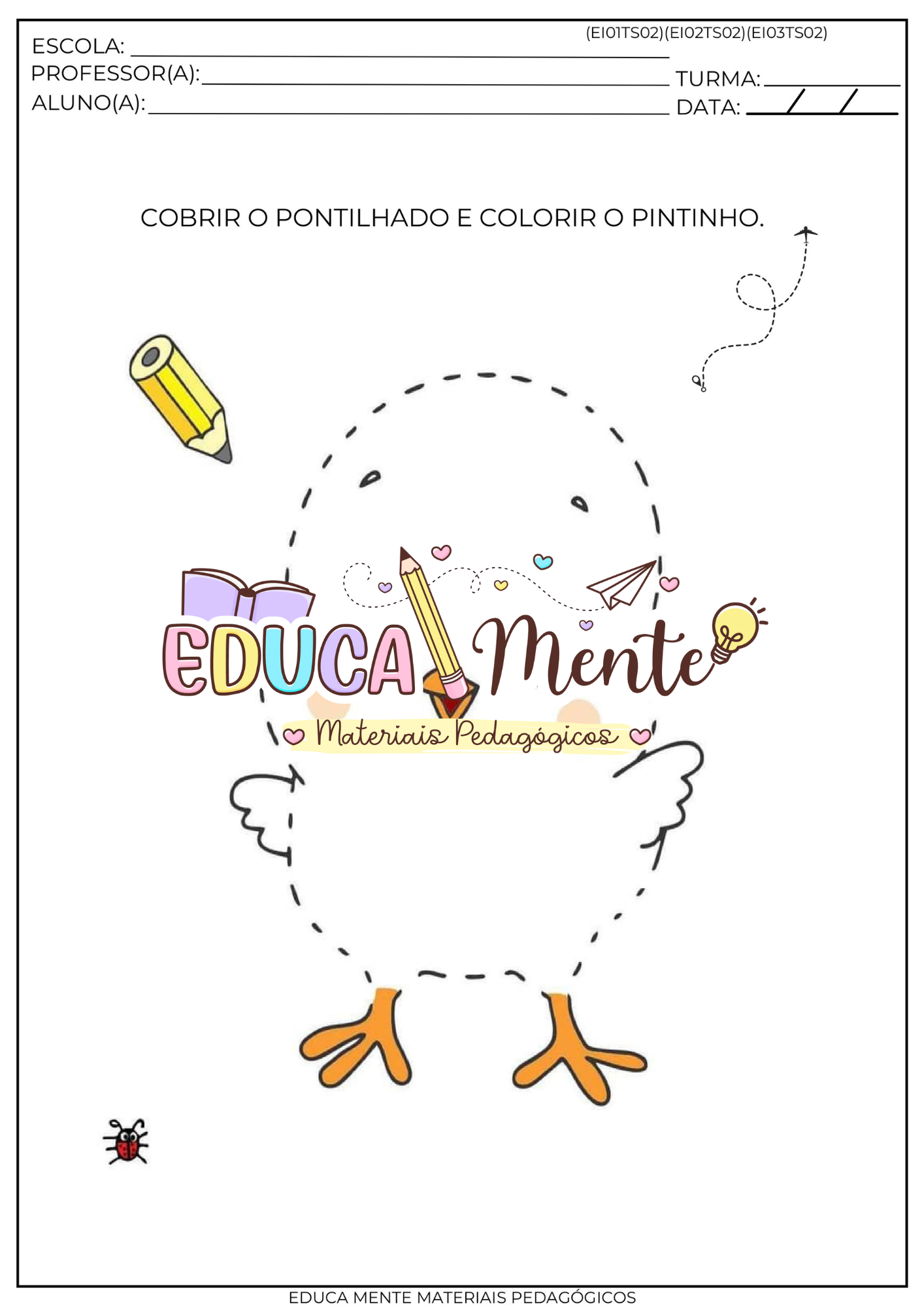⭐️APOSTILA RECREATIVA MATERNAL E PRÉ ESCOLA✨ COM CÓDIGOS DA BNCC⭐️ - Imagem 9