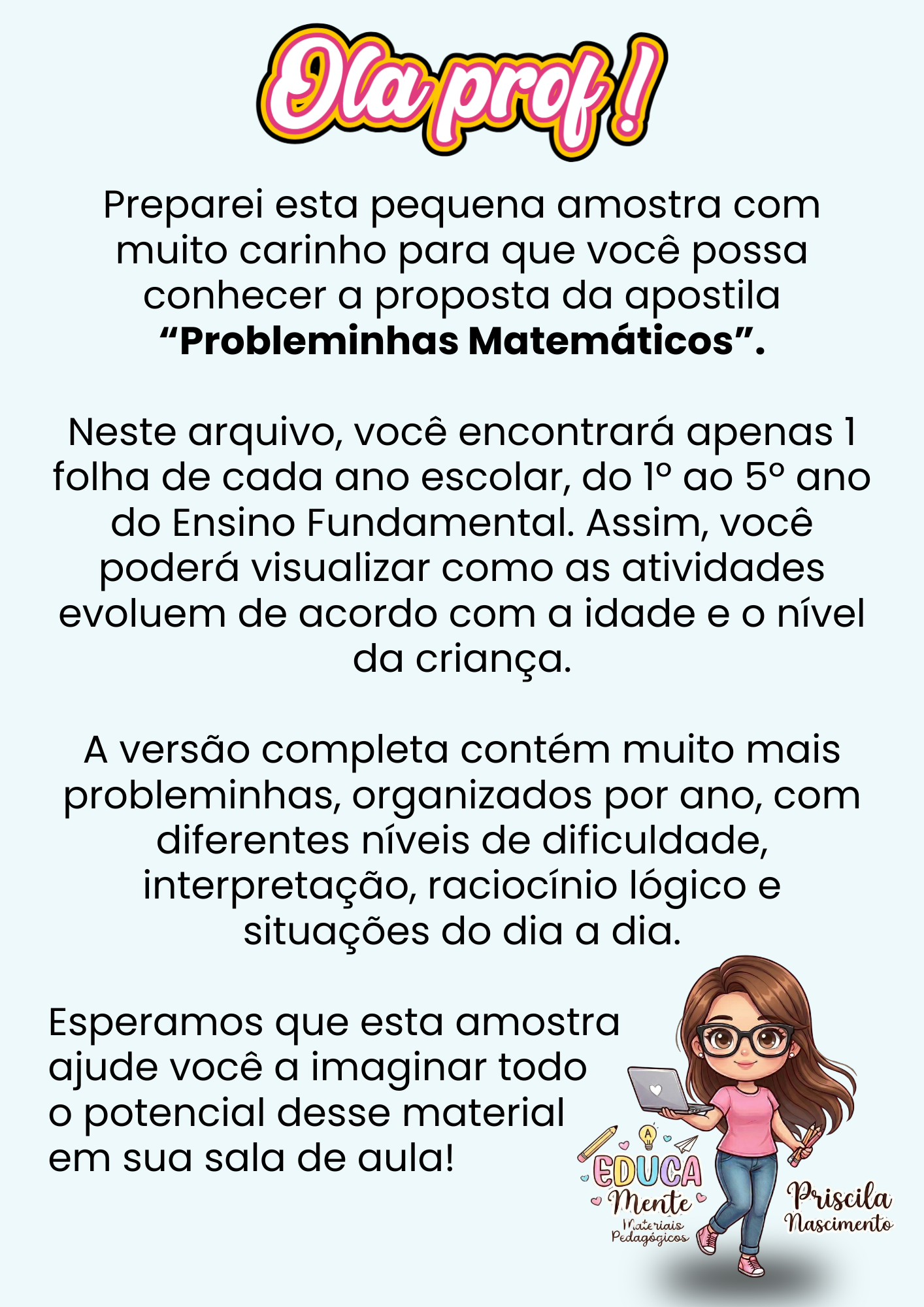 ⭐APOSTILA PROBLEMINHAS MATEMÁTICOS⭐ - Imagem 2