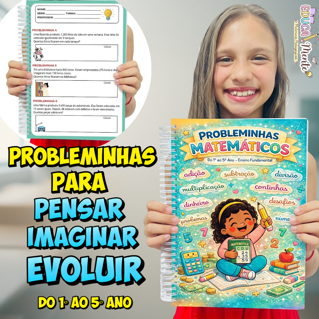 ⭐APOSTILA PROBLEMINHAS MATEMÁTICOS⭐