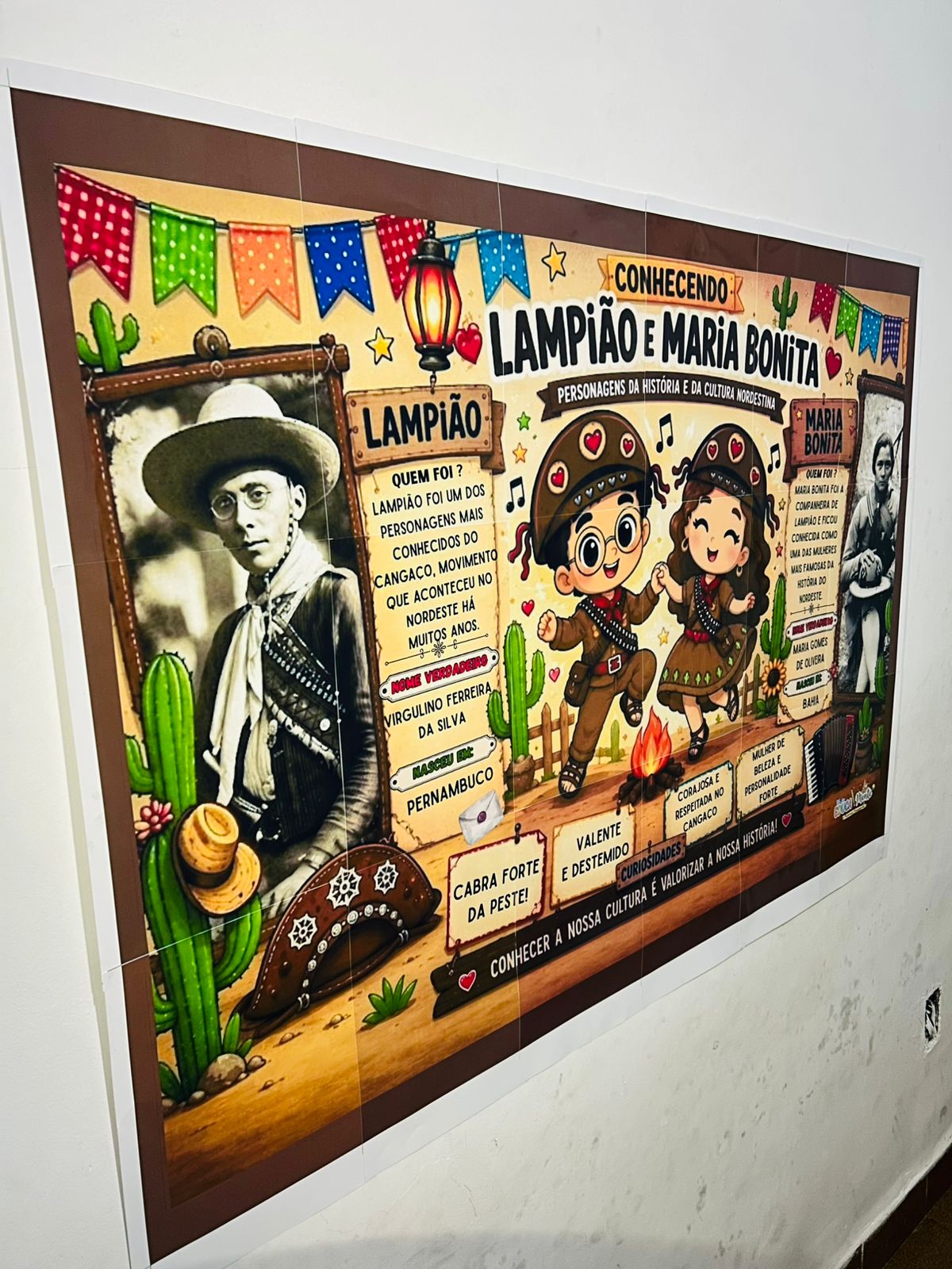 🌵✨ PAINEL CONHECENDO LAMPIÃO E MARIA BONITA ✨🌵 - Imagem 4