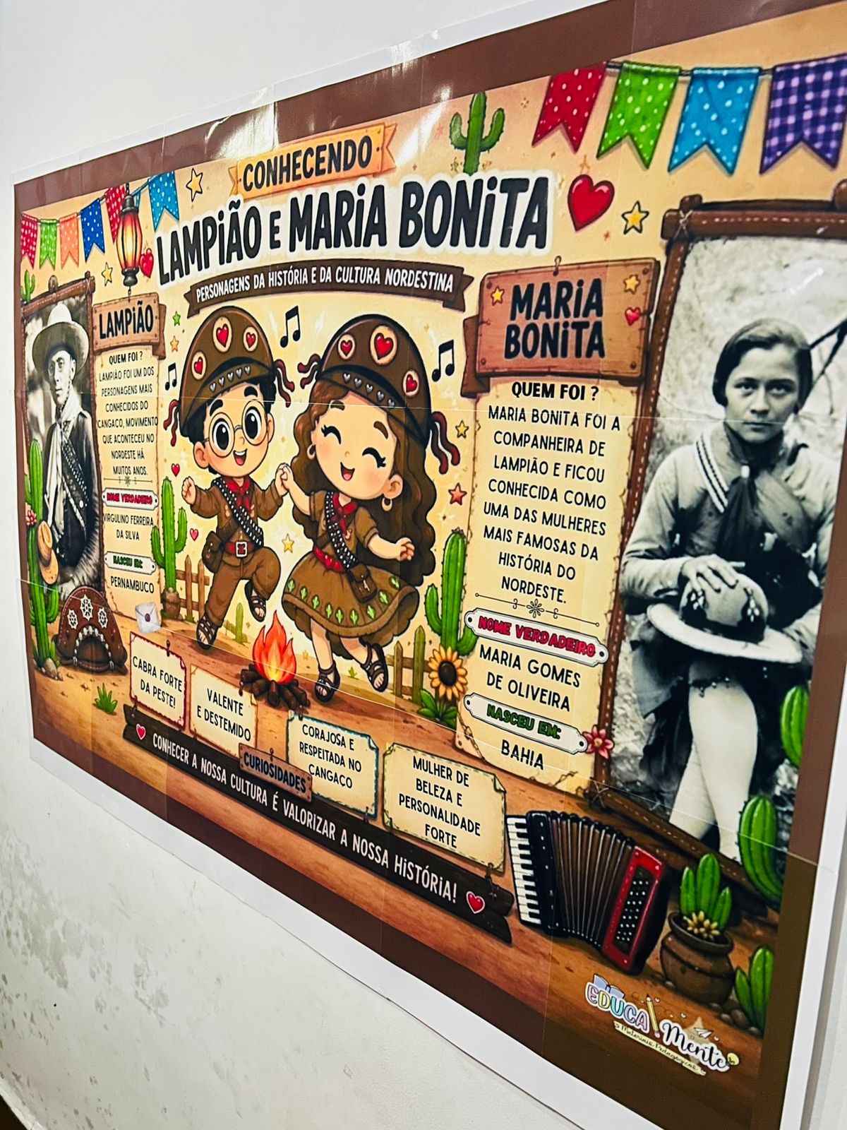 🌵✨ PAINEL CONHECENDO LAMPIÃO E MARIA BONITA ✨🌵 - Imagem 3