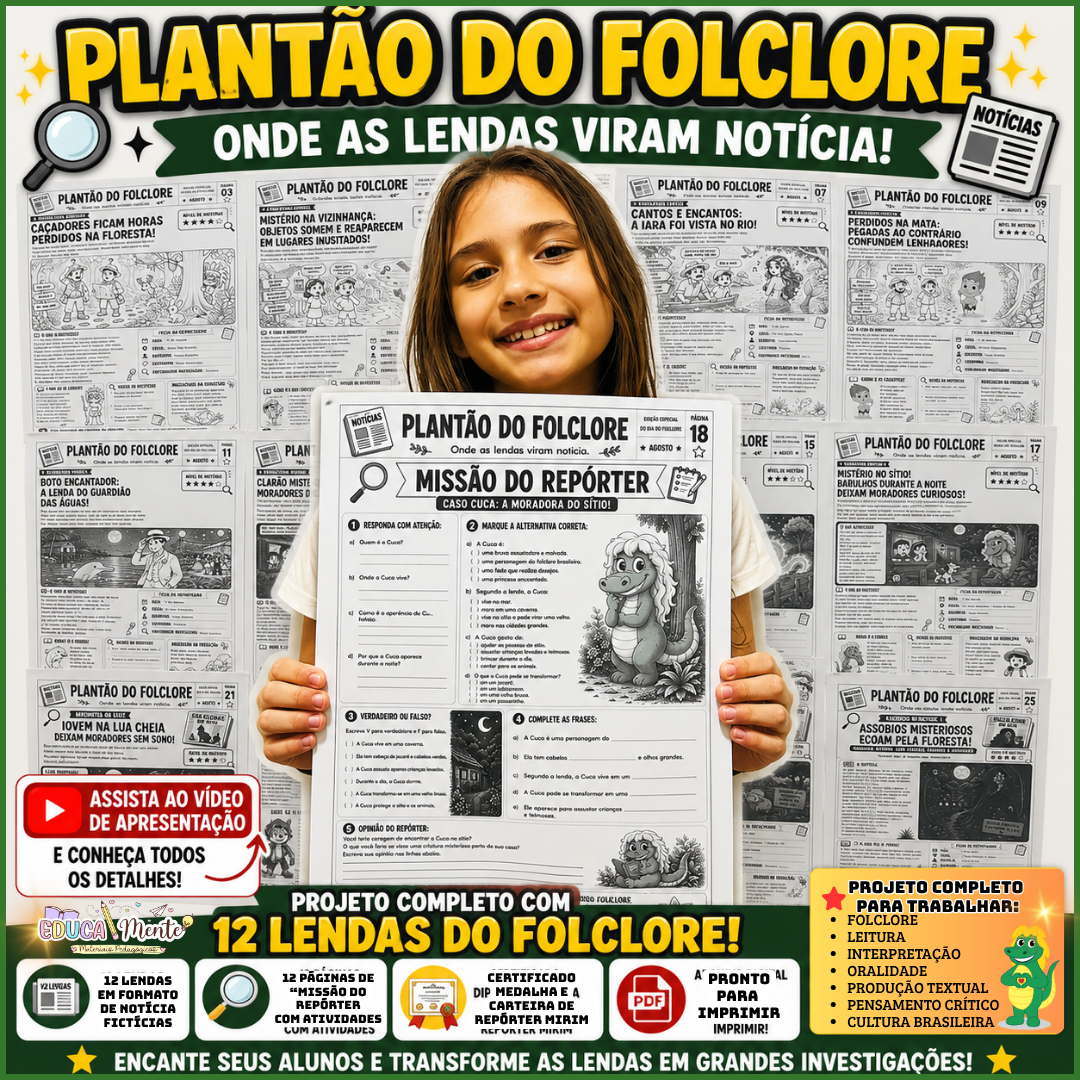 🗞️🧡 PLANTÃO DO FOLCLORE: Onde as lendas viram notícia! ✨LANÇAMENTO!