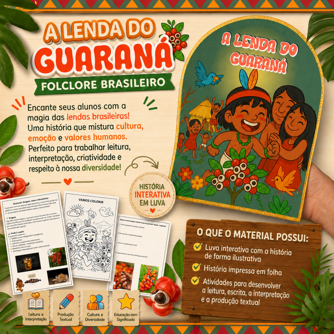 🧡 A LENDA DO GUARANÁ-FOLCLORE BRASILEIRO🧡