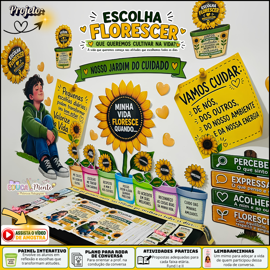 🌻 PROJETO FLORESCER: SETEMBRO AMARELO | FUND I E II 💛