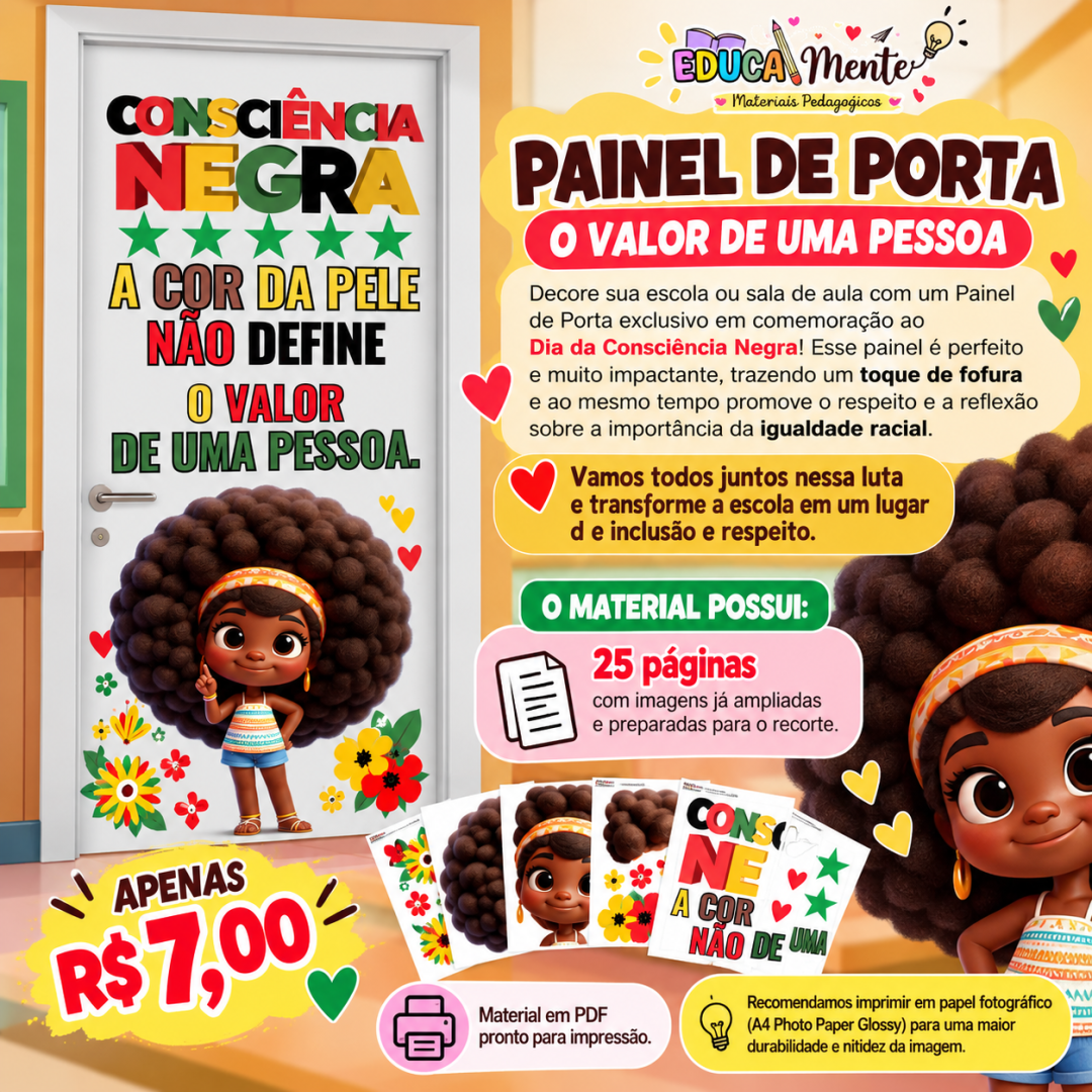🤎 PAINEL DE PORTA O VALOR DE UMA PESSOA🌸