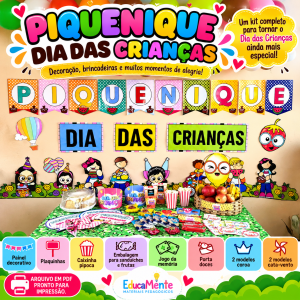 Kit Piquenique Dia das Crianças