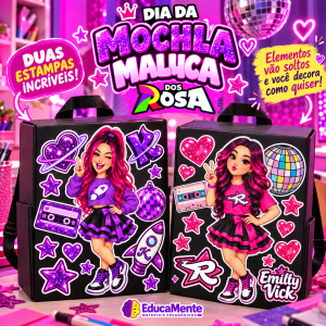 Kit de Mochilas Malucas Brilhantes