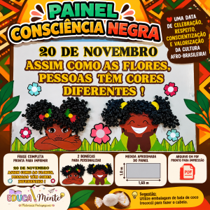Painel Consciência Negra Colorido